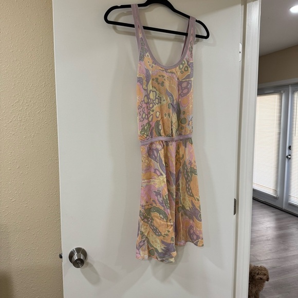 Vintage Armani Exchange 100% Silk Dress Mini 90s Size 6 S/M - Picture 2 of 9